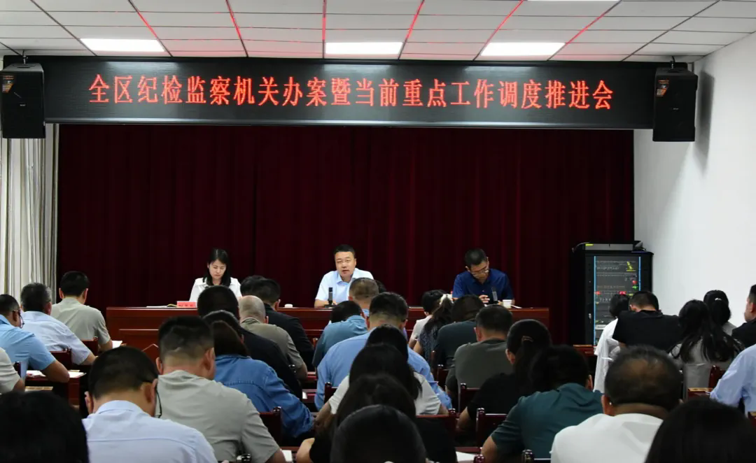 全区纪检监察机关办案暨当前重点工作调度推进会召开